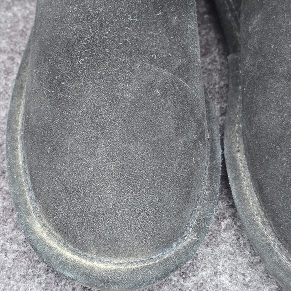 Bearpaw Rosie Suede Black Button Youth Boots Sz 3 - Picture 7 of 14